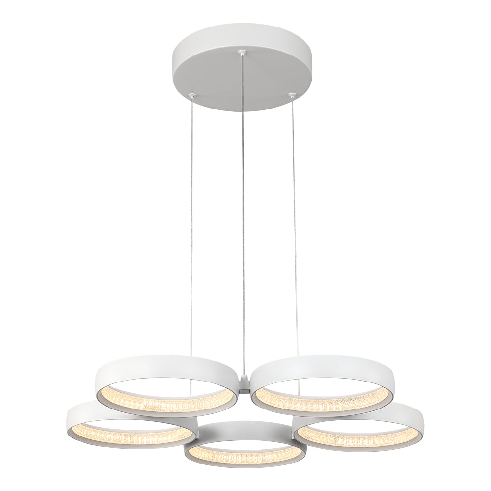 Orion  5 Light LED Pendant - White