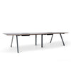 Vogue 3.6m Boardroom Meeting Table - Walnut Top With Black Legs