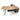 Hubert 2.2m Left Return Grey Office Desk - Natural Top