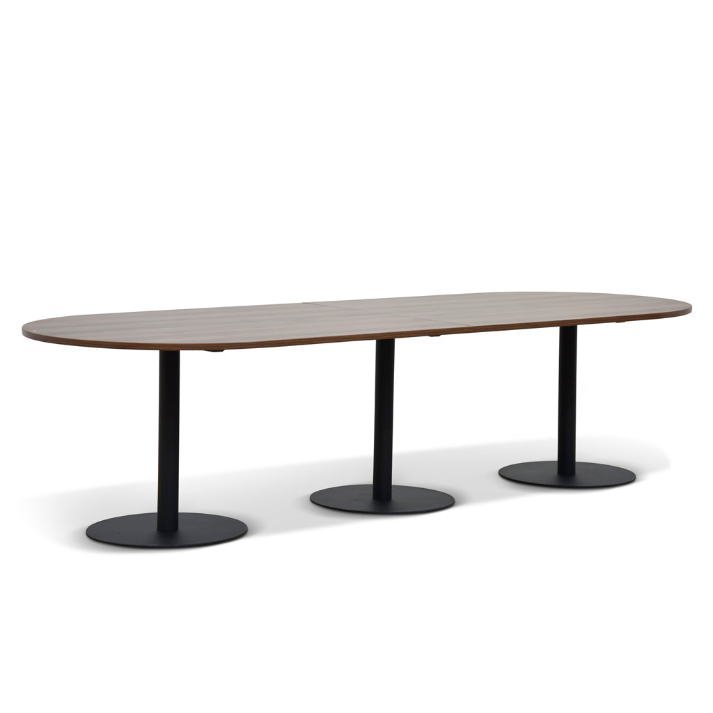 Ripponlea 3m Oval Meeting Table - Walnut