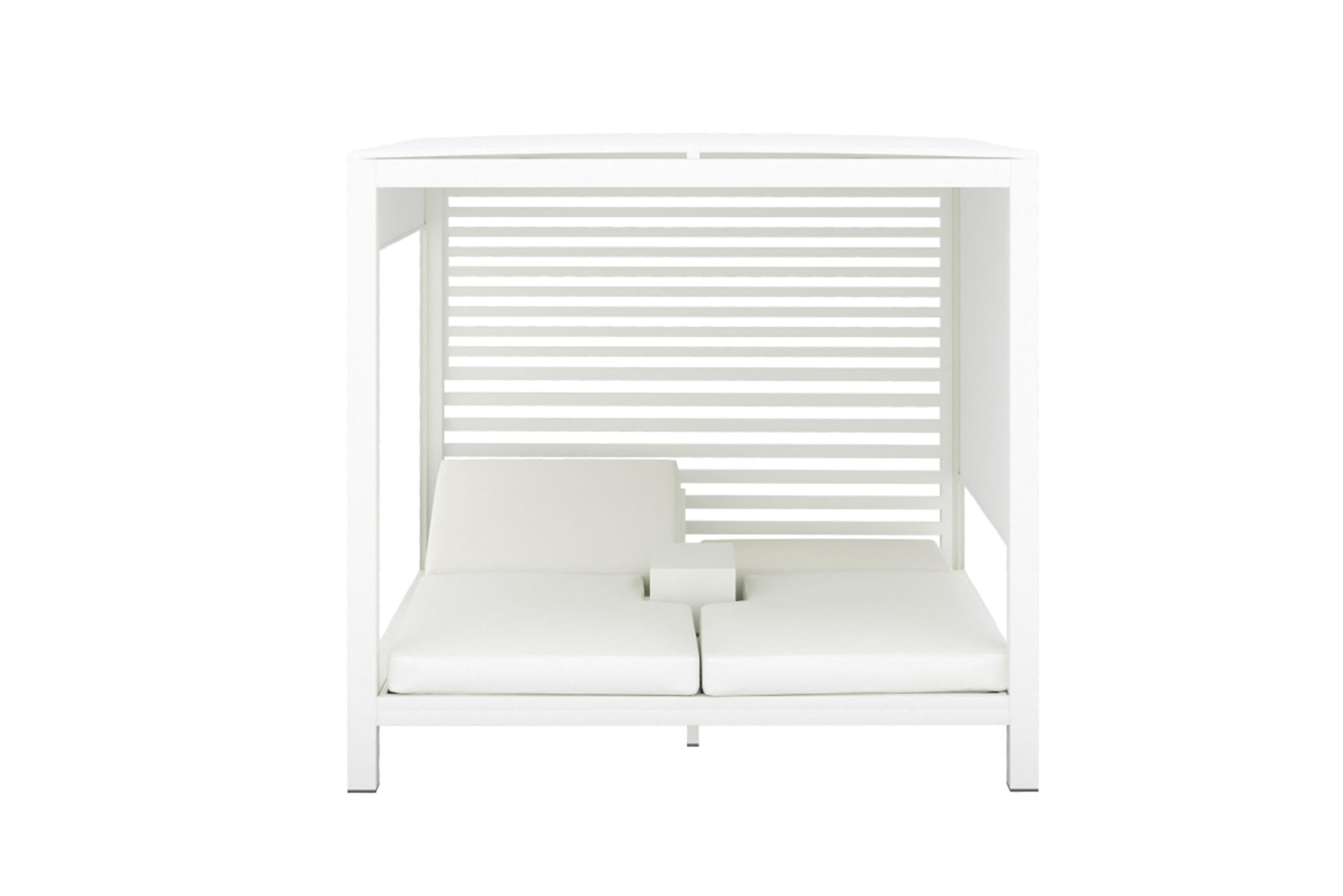 Santorini Double Daybed Villa - Pearl White