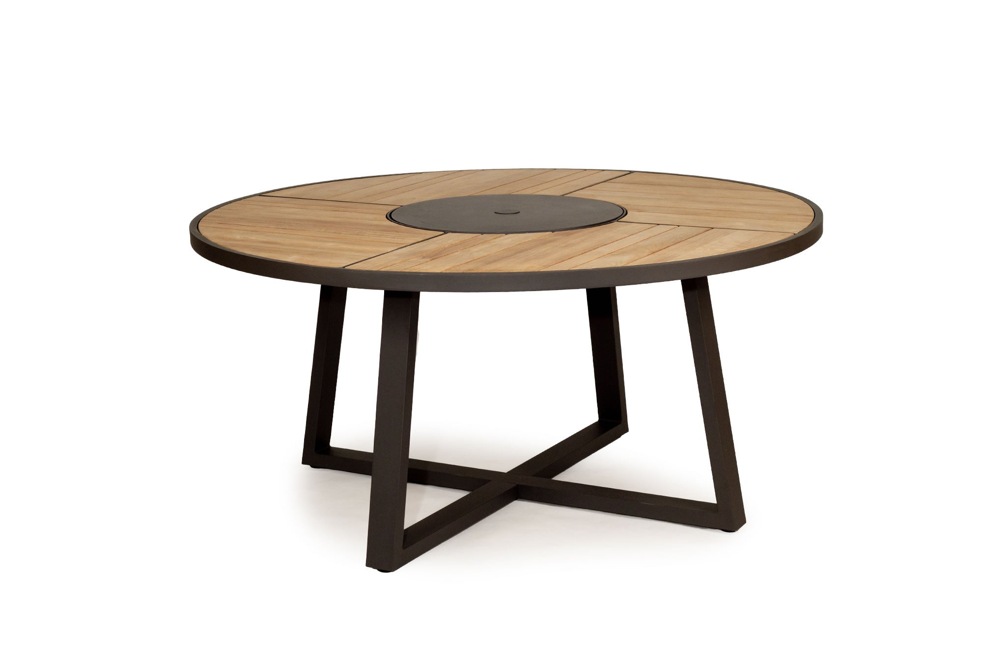 Watego Outdoor Round Dining Table 160cm - Black