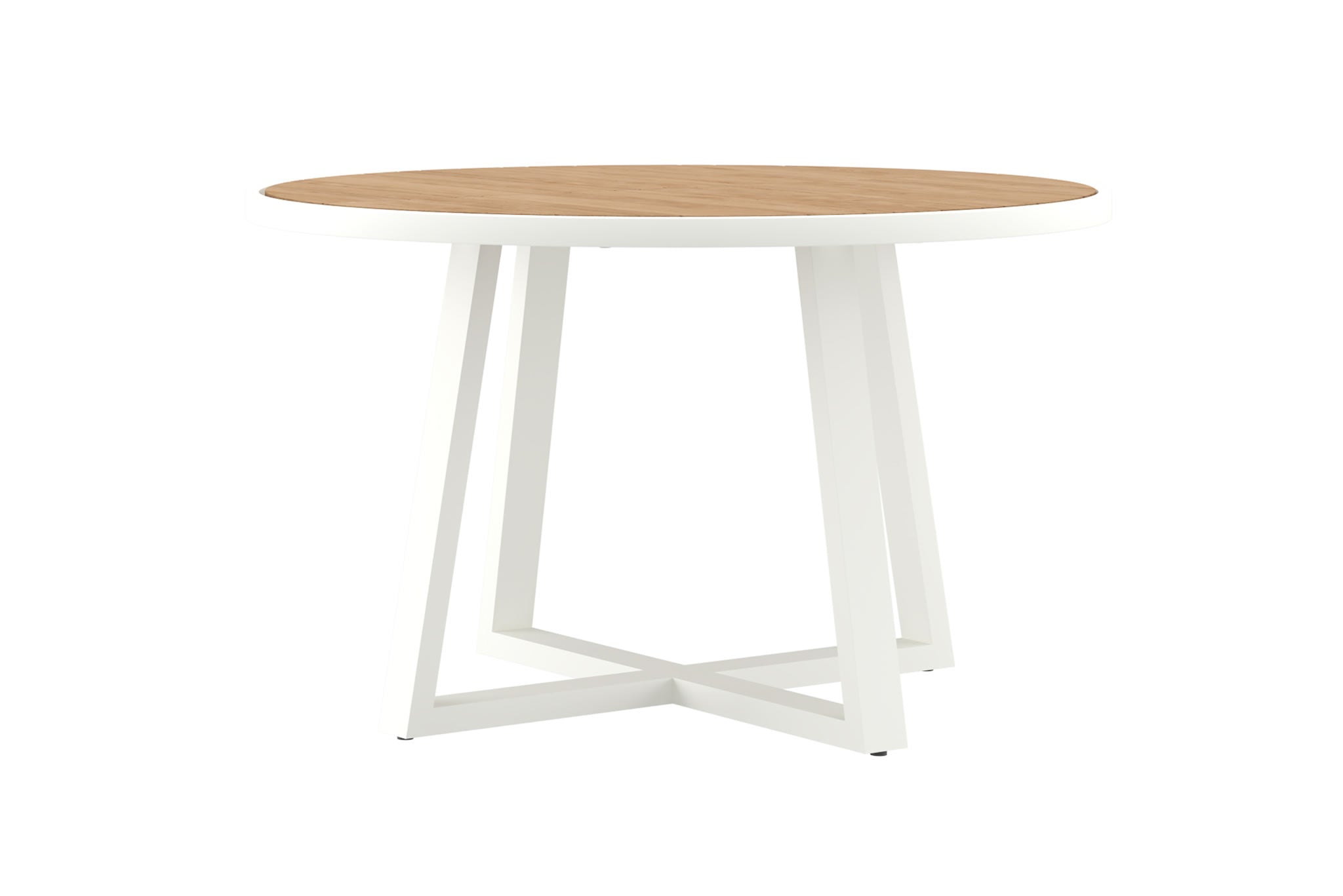 Watego Outdoor Round Dining Table 125cm - White