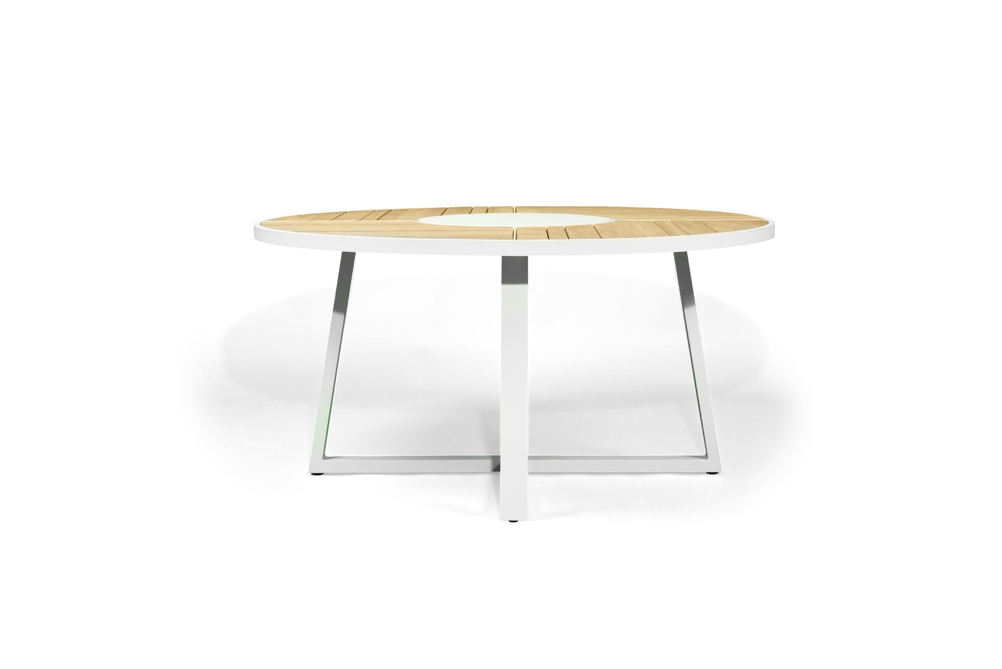 Watego Outdoor Round Dining Table 190cm - White