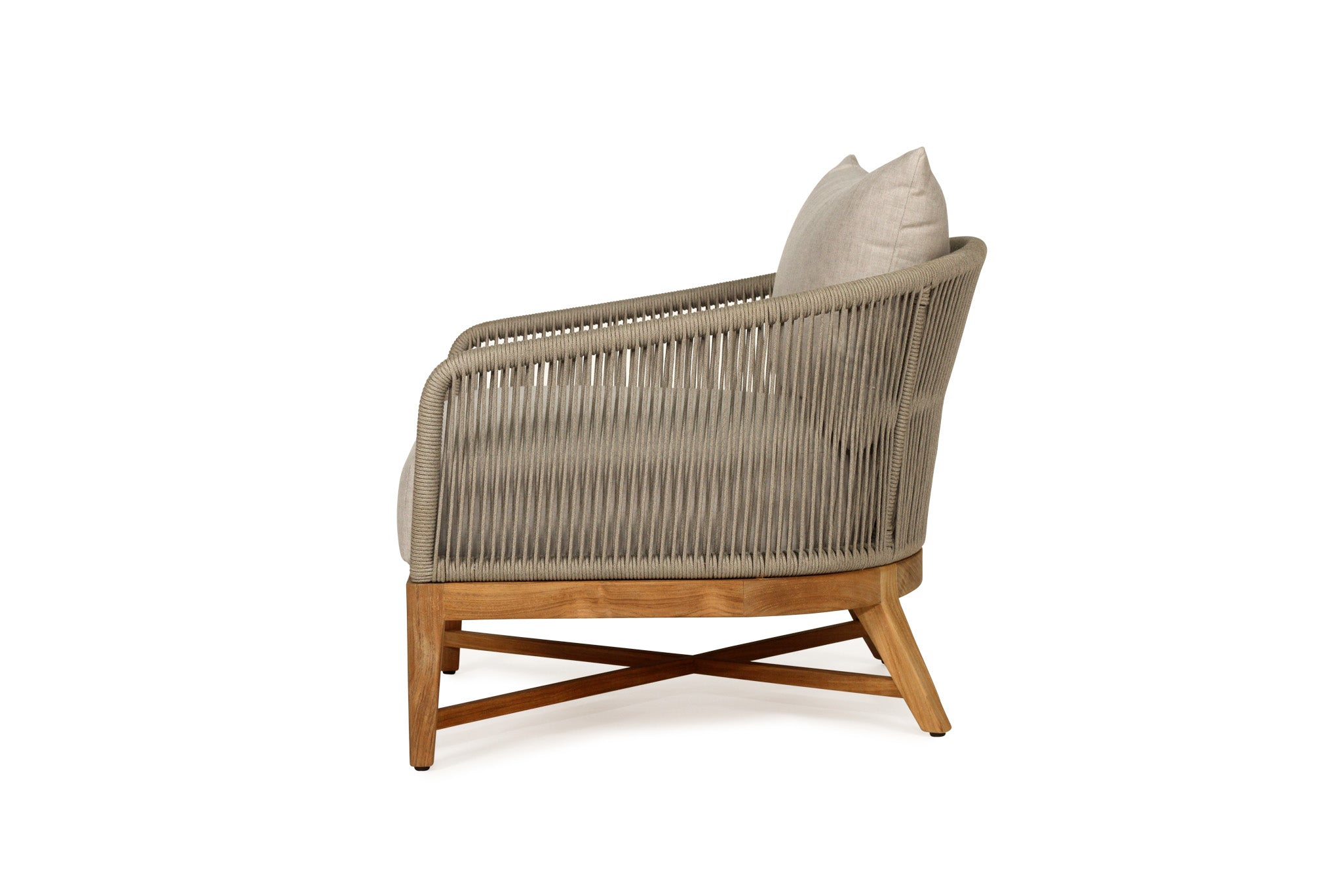 Bronte Outdoor Sofa - Light Grey with 1 seat