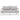 Kingscliff Outdoor Sofa 2 Seater - Powder Coated White Frame