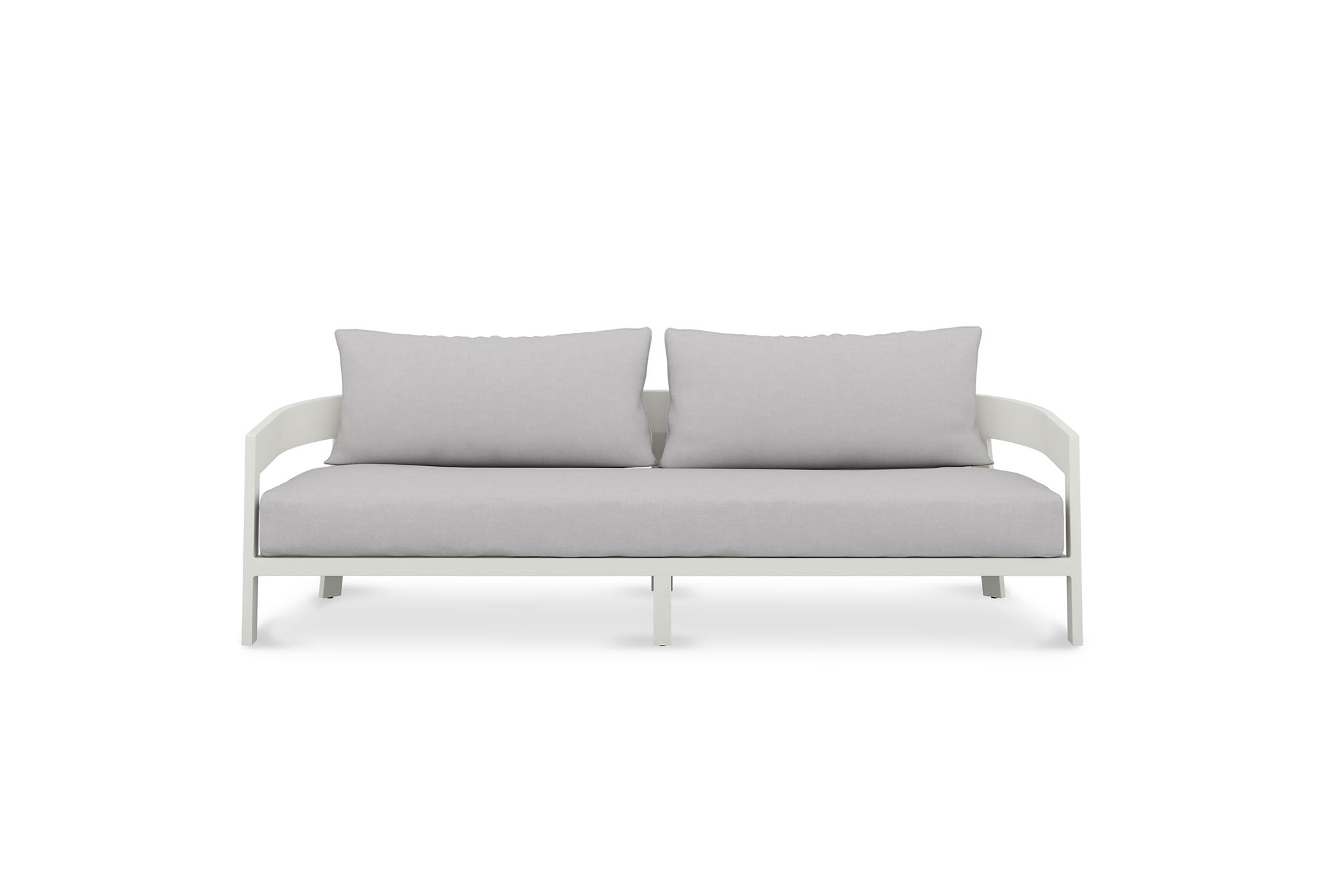 Kingscliff Outdoor Sofa 3 Seater- Powder Coated White Frame