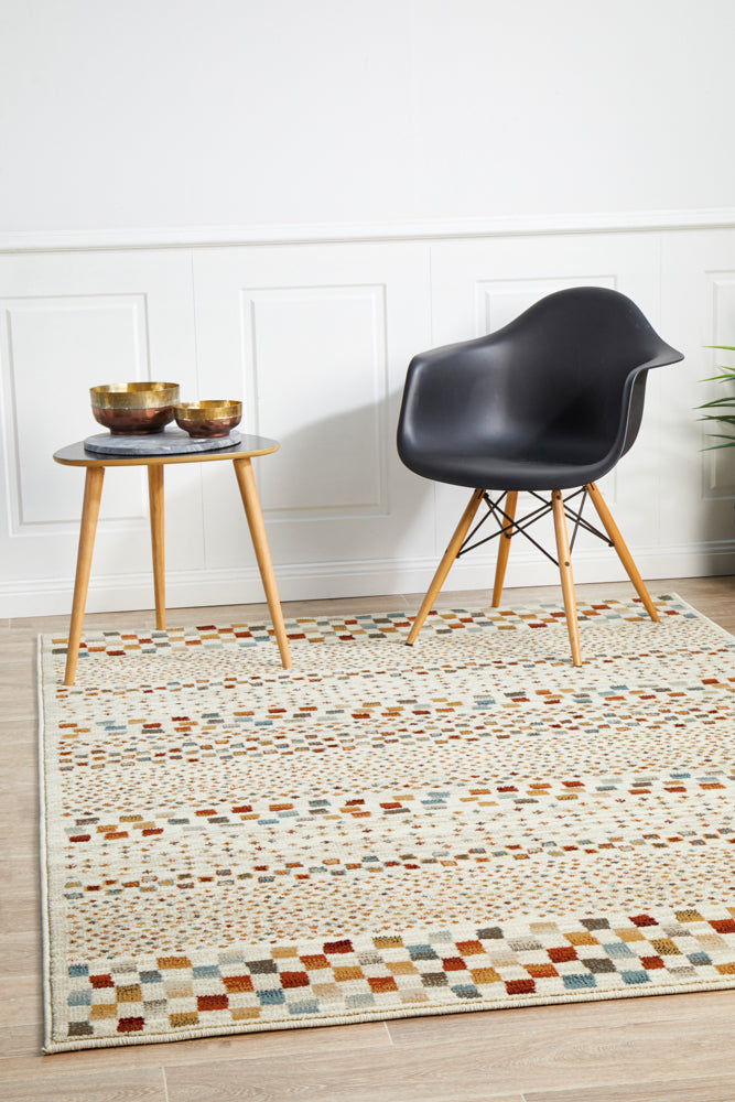 Oracle Squares Bone Rug