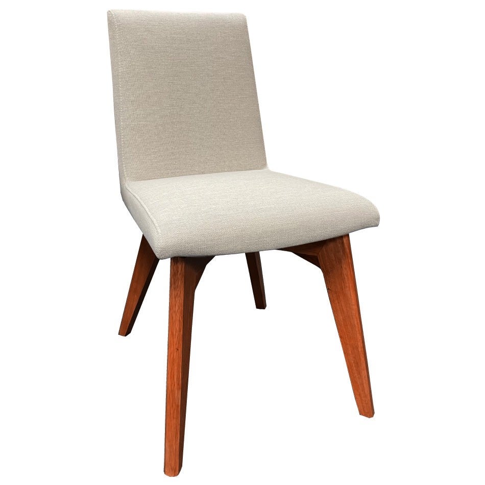 Maeko Fabric Dining Chair Blackwood - Beige
