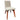 Maeko Fabric Dining Chair Blackwood - Beige