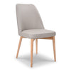 Jasha Leather Dining Chair - Grey