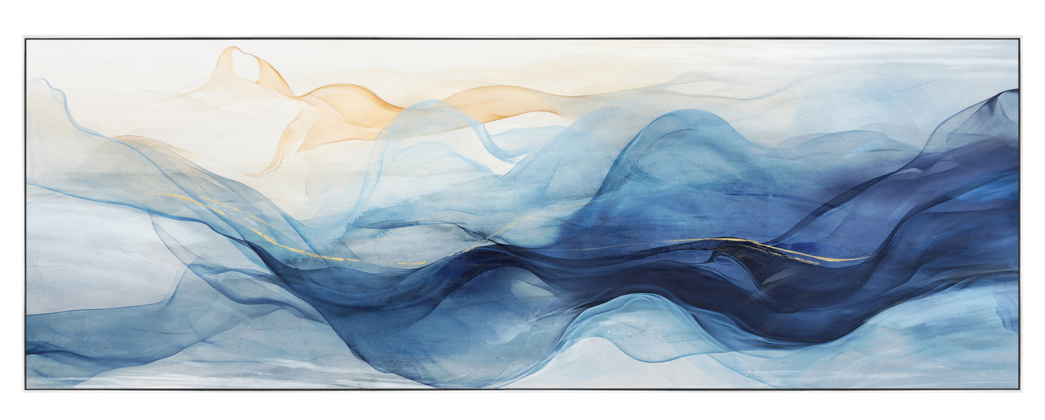Wisp-er of Blue Painting142x52cm