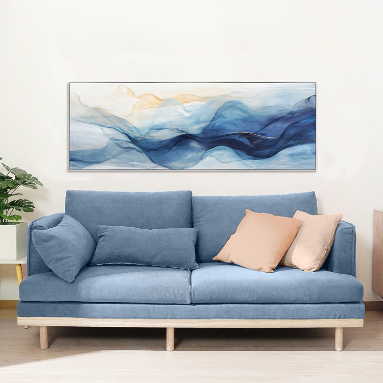 Wisp-er of Blue Painting142x52cm