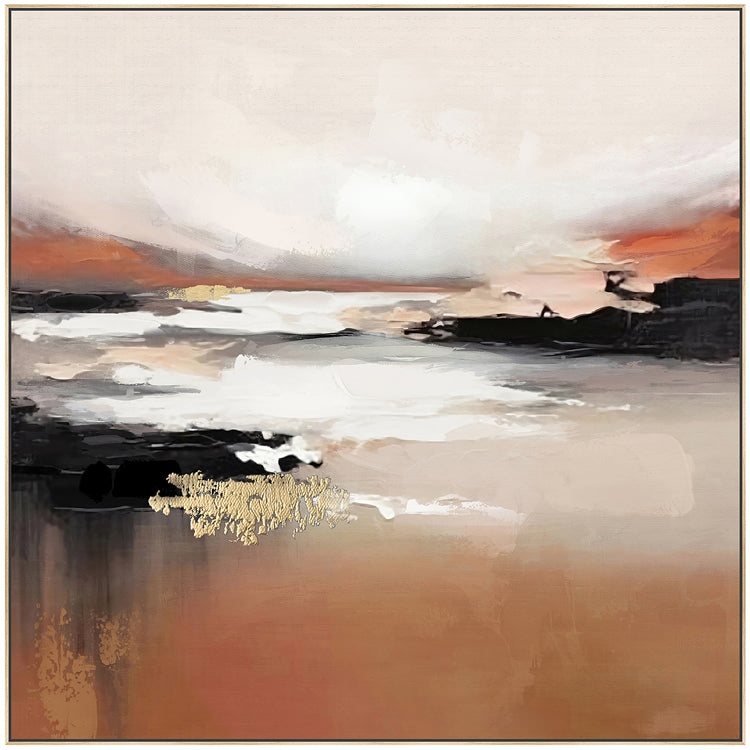Shades of Mocha Painting 82x82cm
