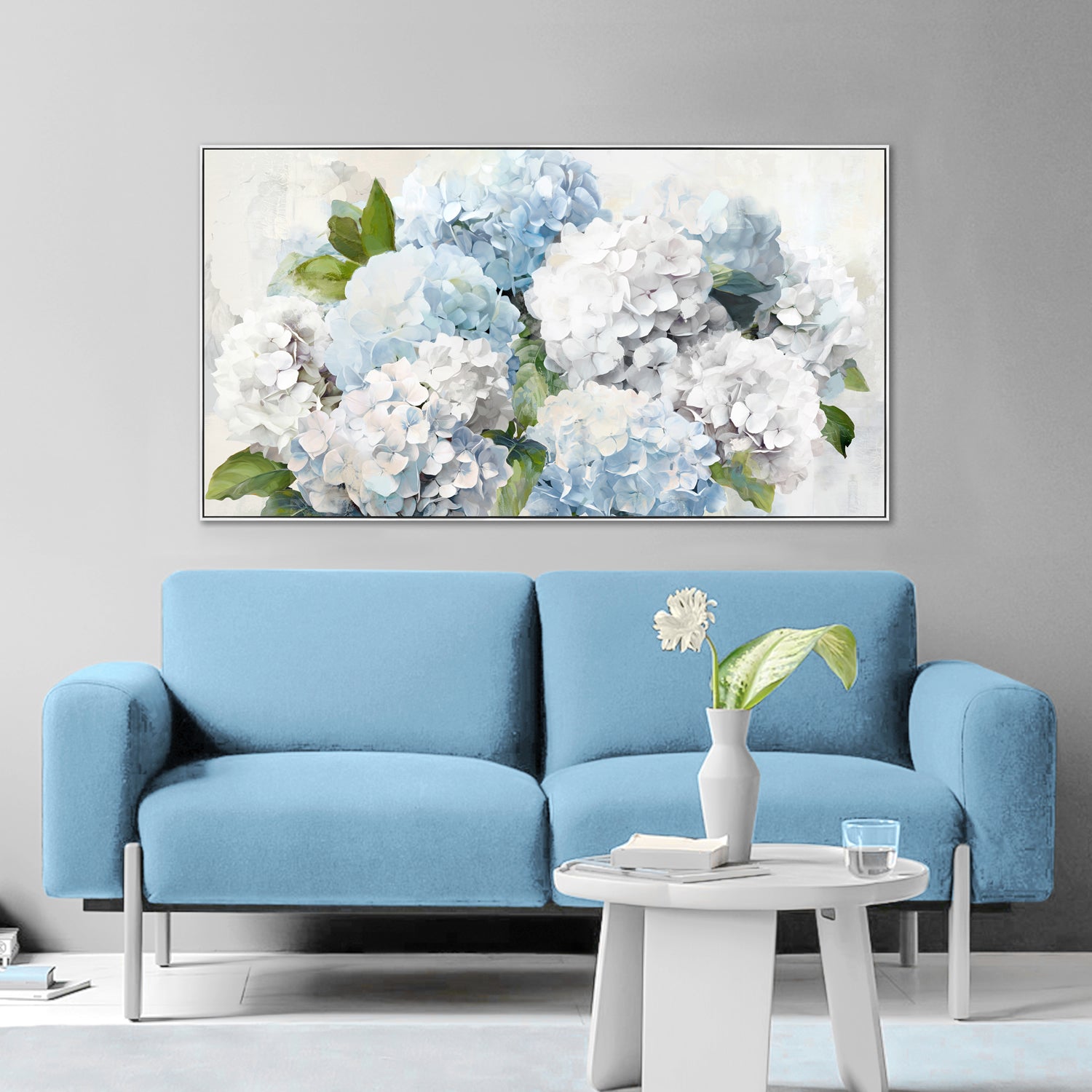 Hydrangea Hijinks Paint112x62cm