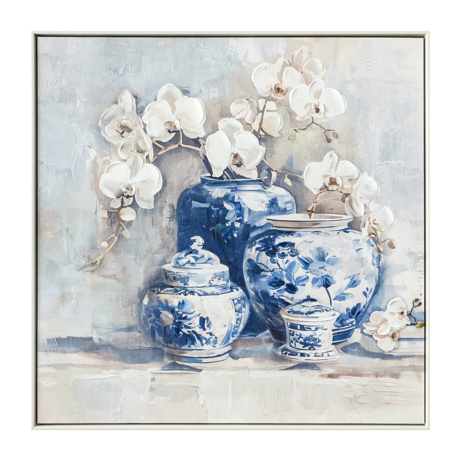 Jar-mazing Blossoms Painting 83x83cm