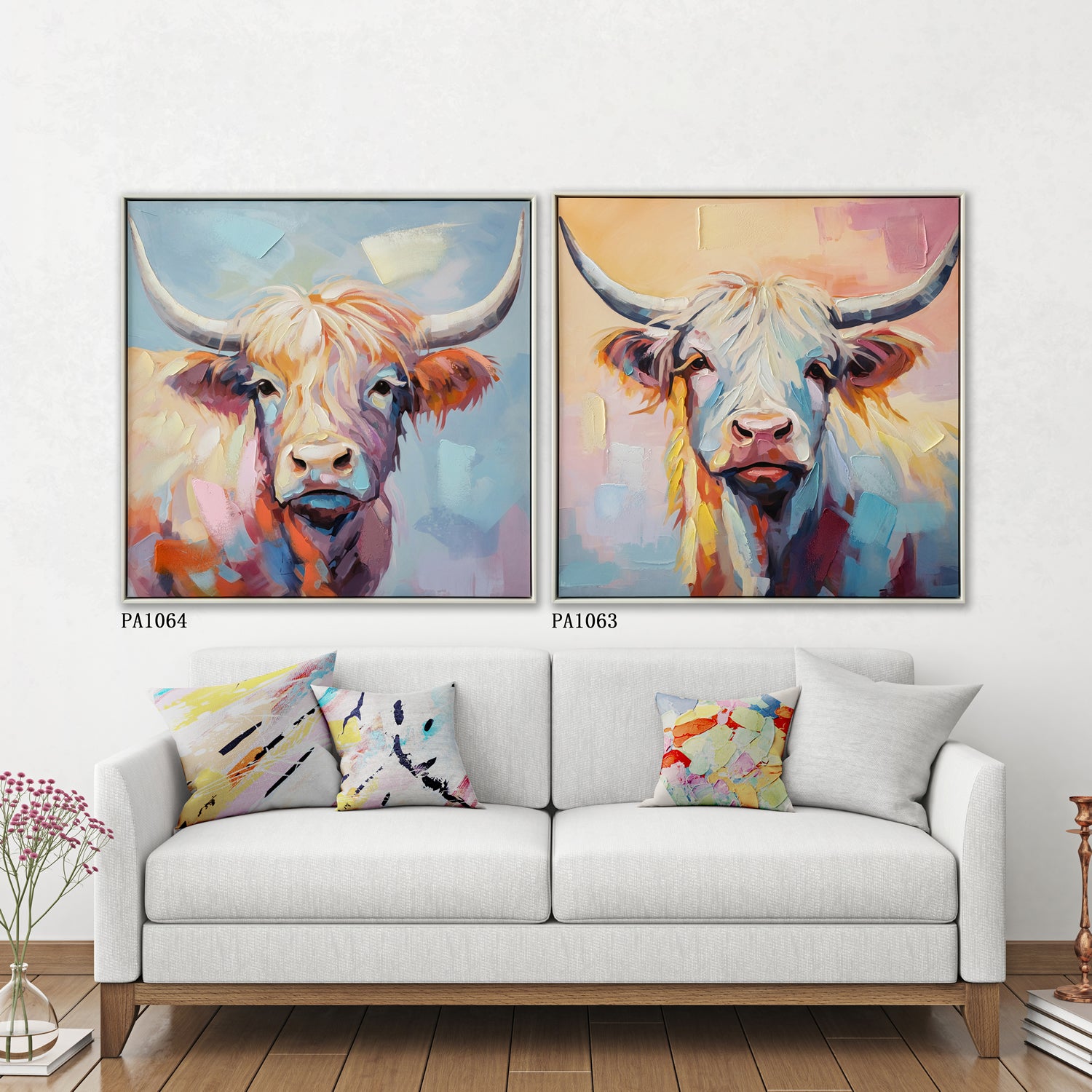 Moo-d for Color Painting 83x83cm