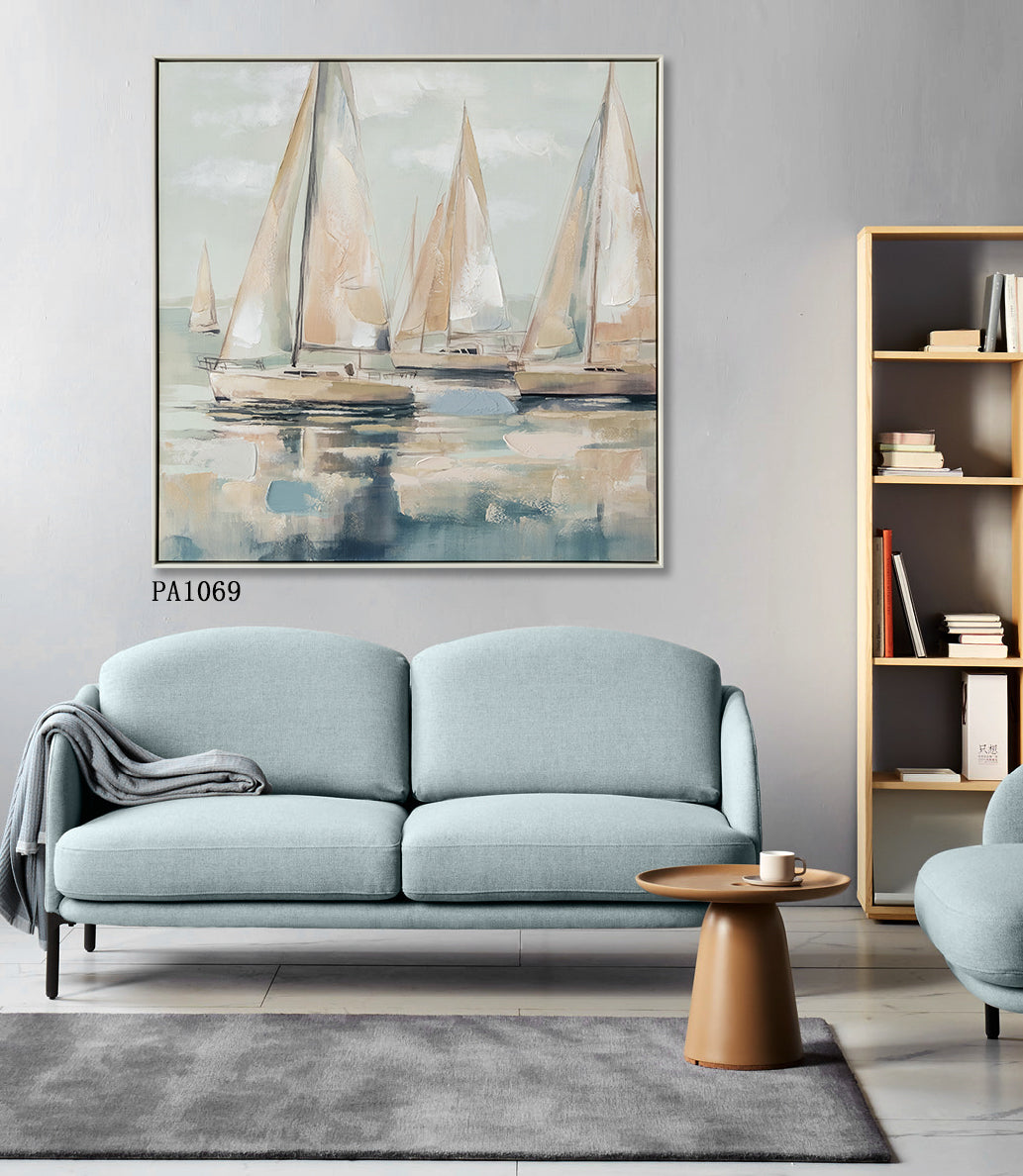 Nautical But Nice Painting 93x93cm