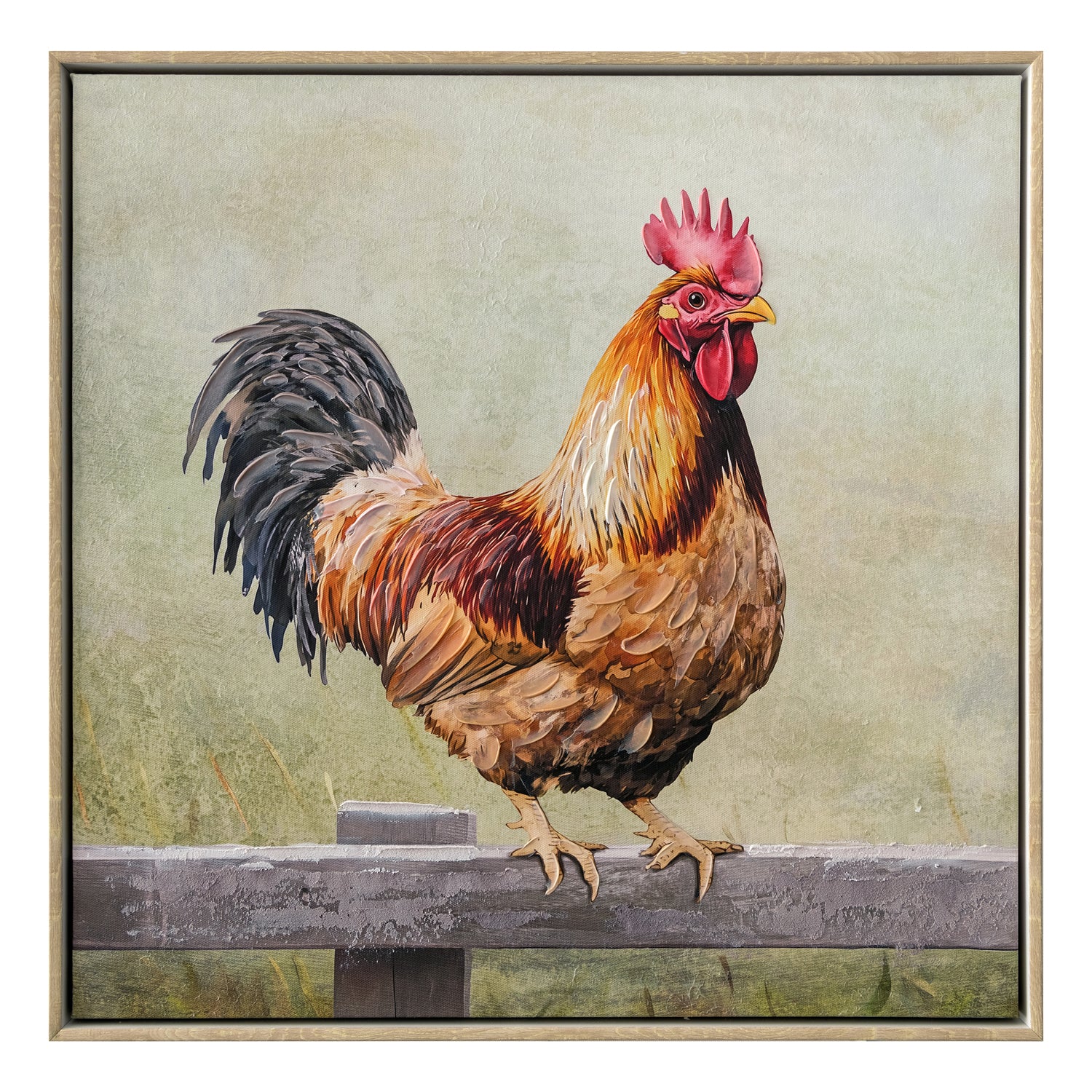 Cluck Norris Painting 53x53cm