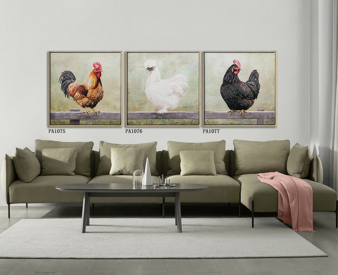 Cluck Norris Painting 53x53cm