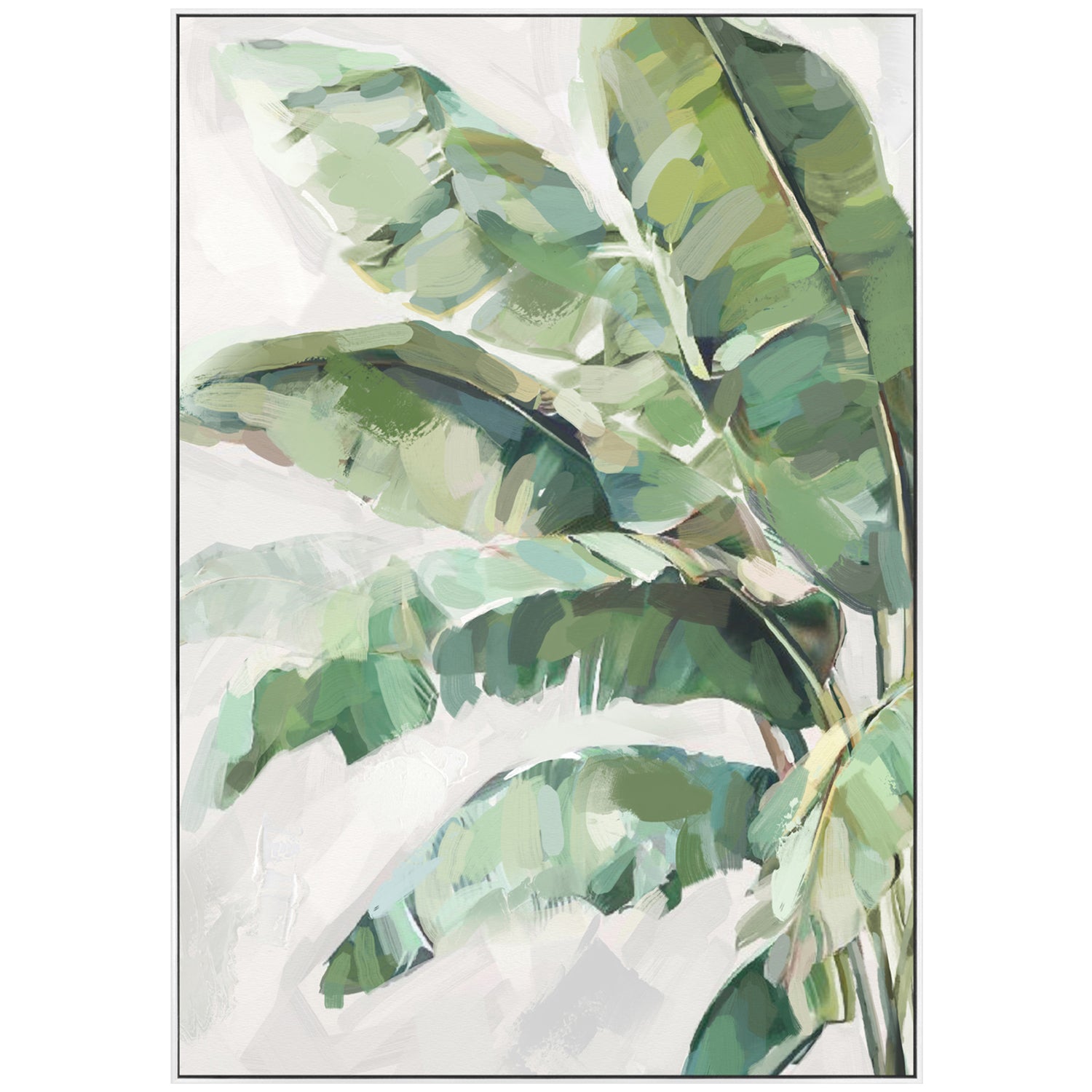 Big Leaf Energy Painting 103x73cm