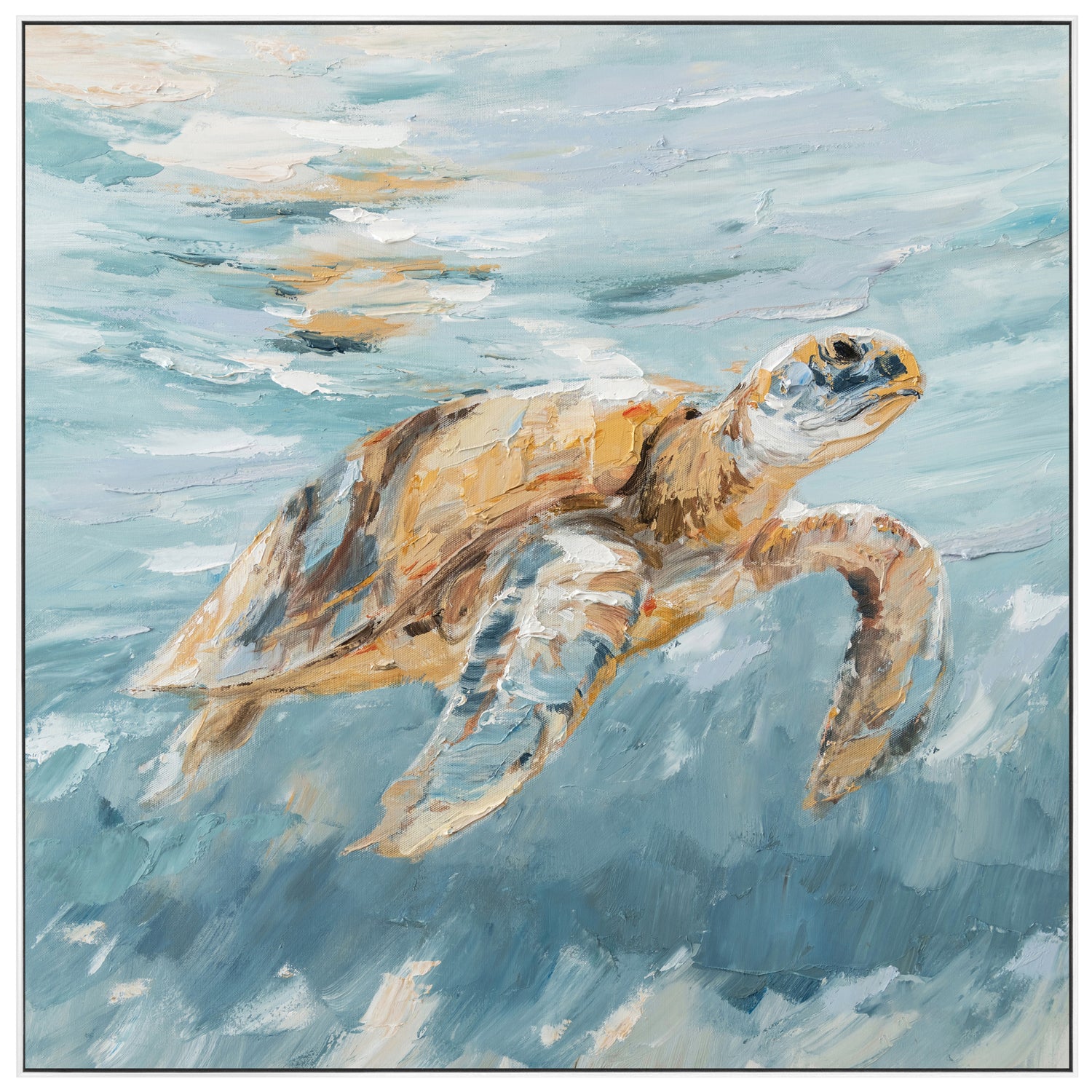 Turtle Tide Painting 83x83cm