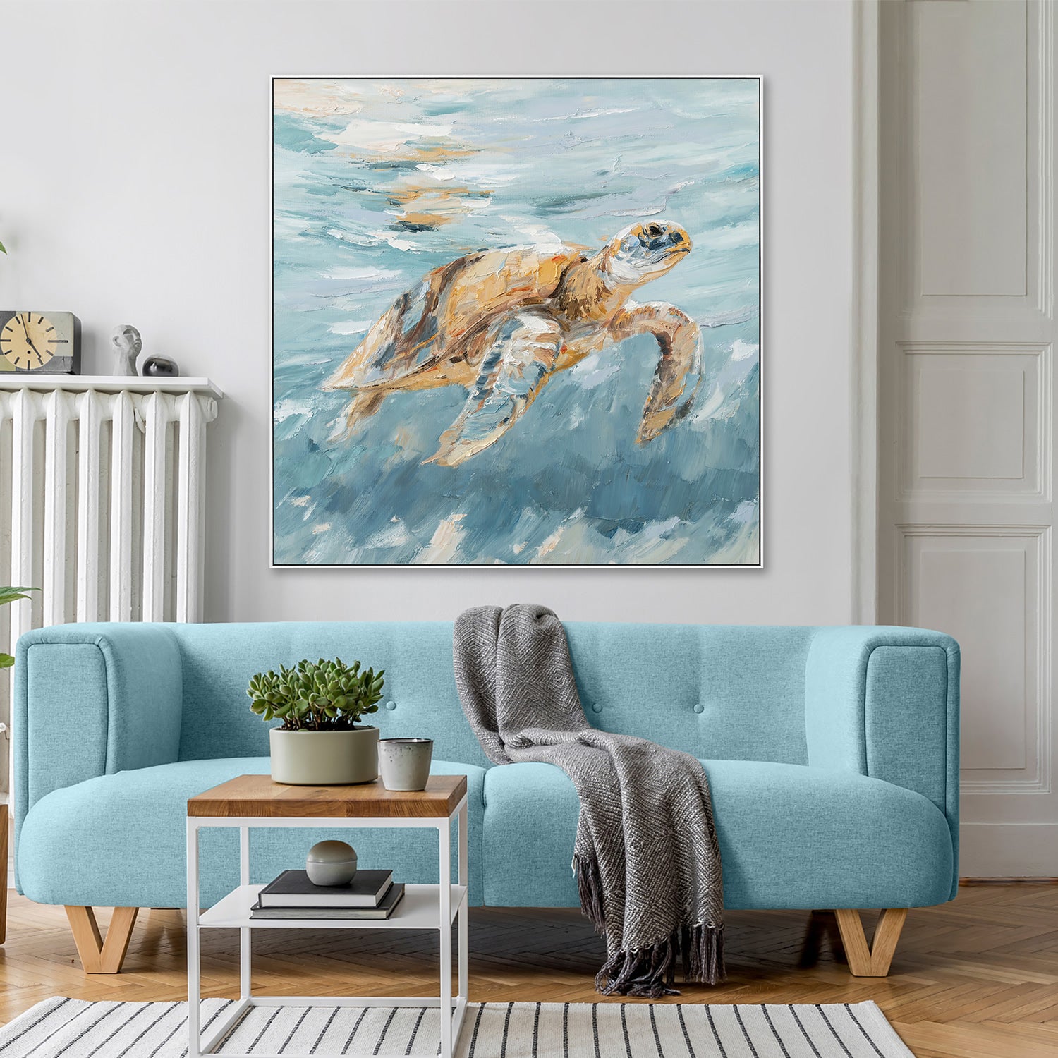 Turtle Tide Painting 83x83cm