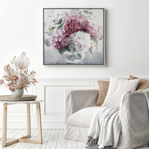 Blossom Posy Painting 63x63cm