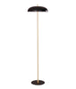 Floor 2 X ES Aluminium Black Shade & Flat Black Base W/Brass ROD OD (Shade ) 400mm