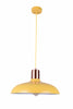 Pendant ES Matt Yellow Dome W/Copper Highlight OD 400mm