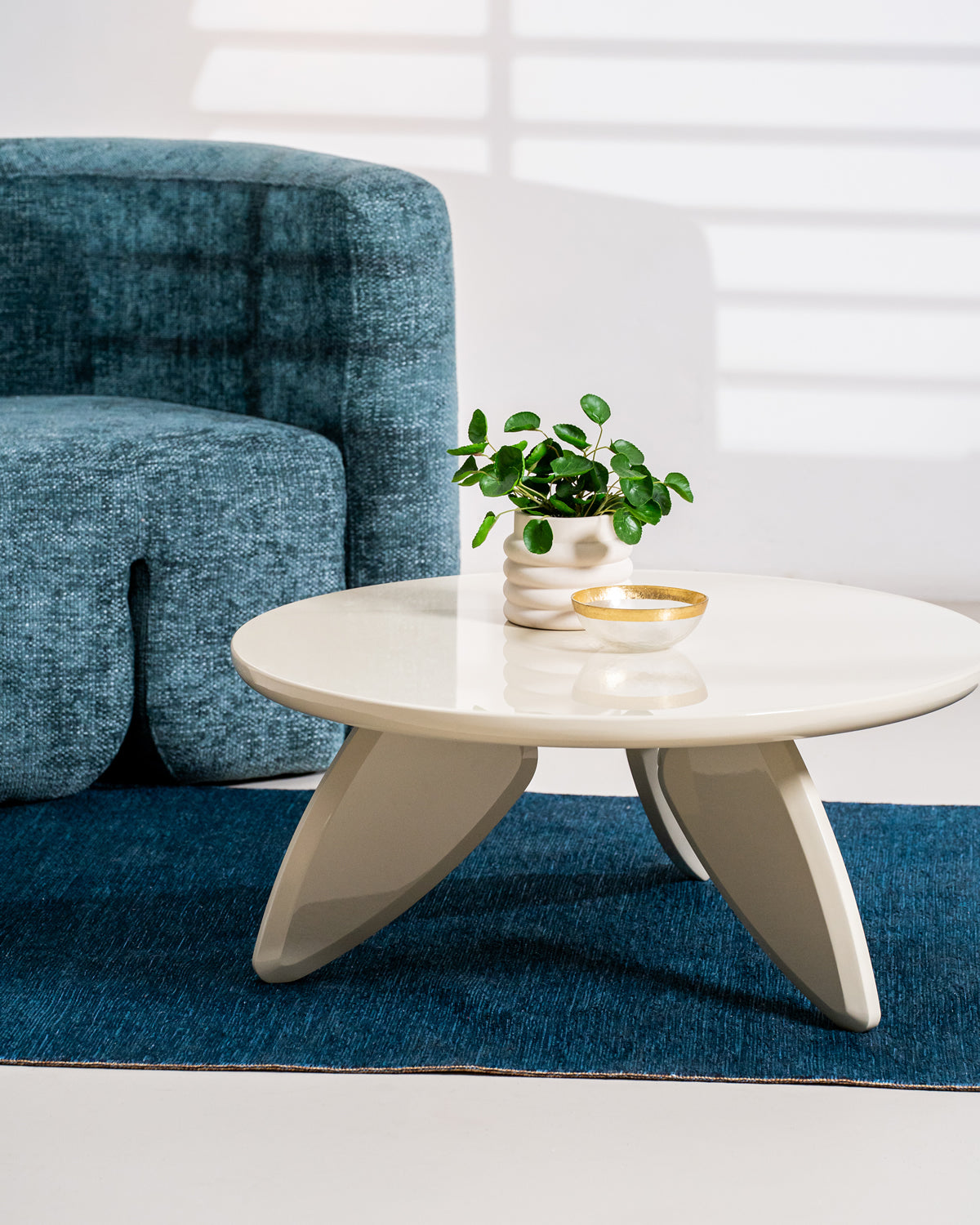 Peace Coffee Table - Cream Gloss