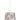 Pendant ES 60W White W/Gold Interior Iron Slanted W/Maple Leaf Pattern OD 350 X H250 mm