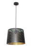 Pendant ES 60W Black W/Gold Interior Iron Slanted W/Honeycomb Pattern OD 350 X H250 mm