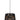 Pendant ES 60W Black W/Gold Interior Iron Slanted W/Maple Leaf Pattern OD 350 X H250 mm
