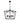 Perren 6 Light Pendant - Black