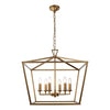 Perren 6 Light Pendant - Matt Gold