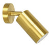 Pillar S/Adj GU10 Solid Polished Brass IP65 Round B/Plate