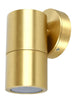 Pillar Fixed GU10 Solid Polished Brass IP65 Round B/Plate