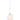 Pendant SES 10W Round Opal (Matt Finish) Glass W/Brass Highlight OD 185mm X H290mm