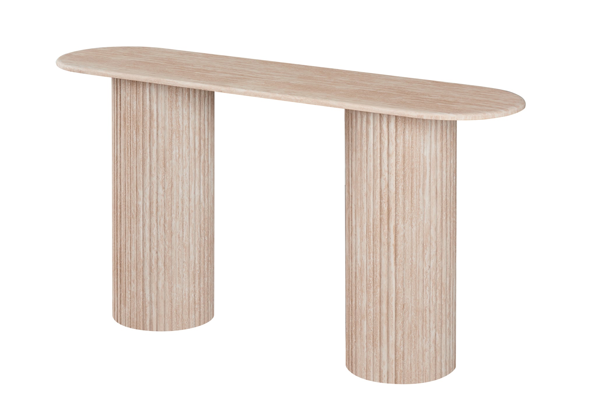Porteur Console Table Travertine