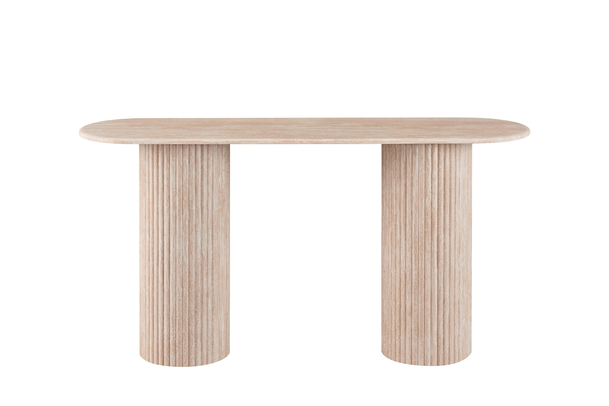 Porteur Console Table Travertine