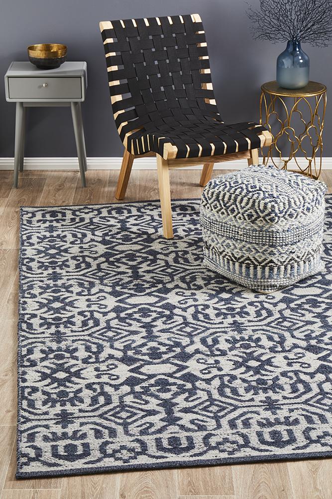 Roxie Kian Silver Navy Rug