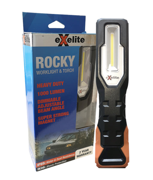 Heavy Duty Work Light Dimmable 10W & Torch 3W IP65 Ik08