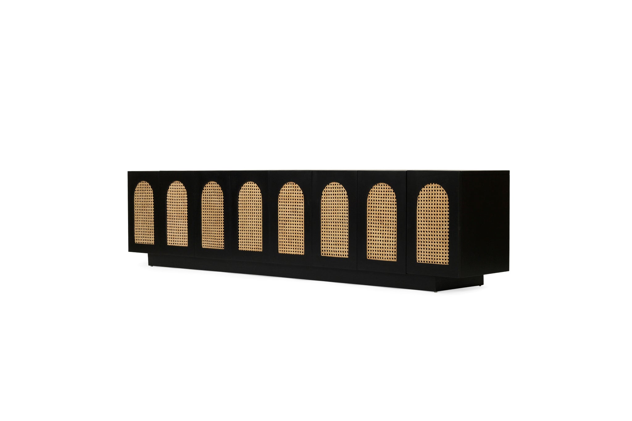 Ryan Eight Door Entertainment Unit - Black