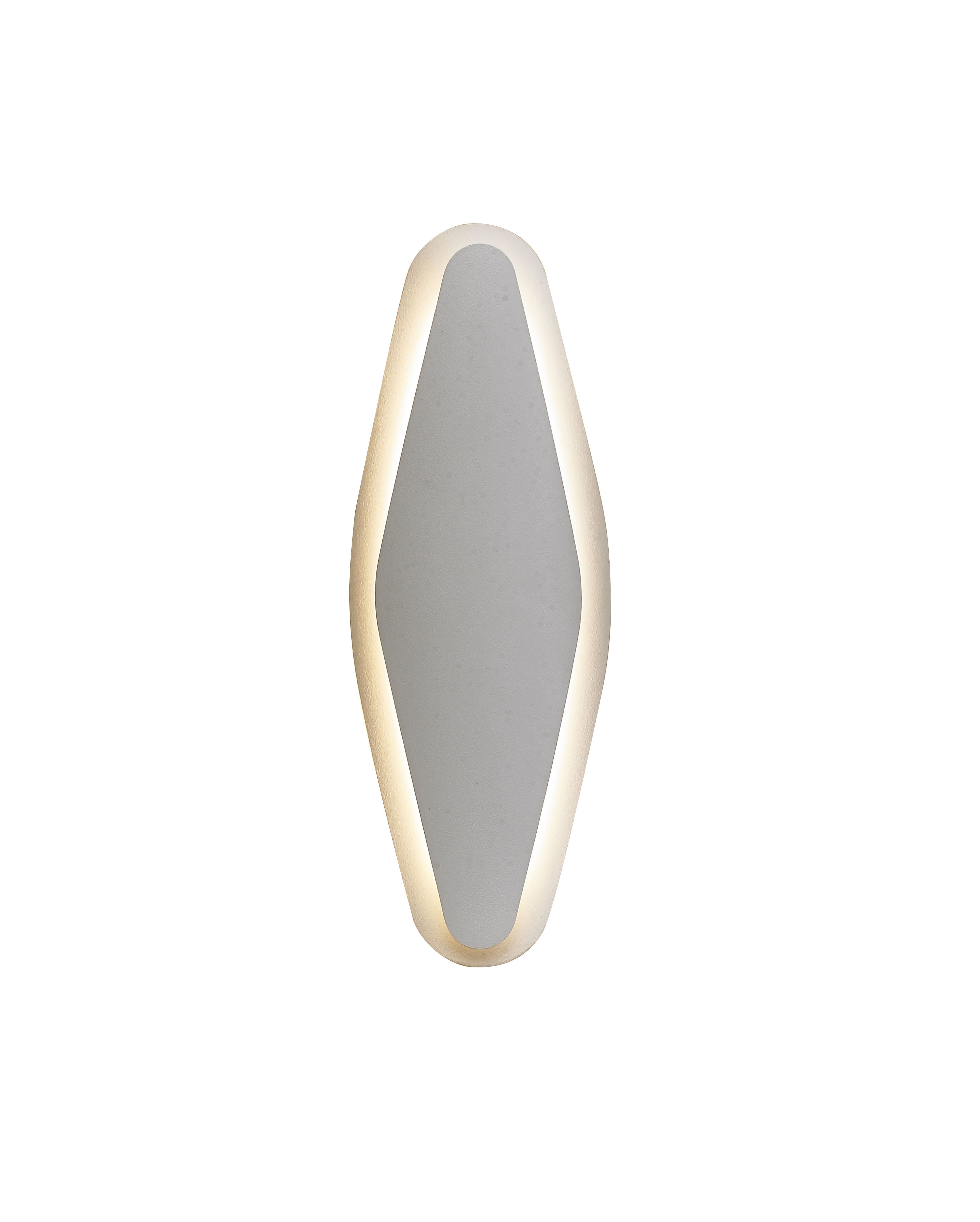 Wall Int City S/M 12W Oval White Dim Tri 3K/4K/5.7K 275 Lm