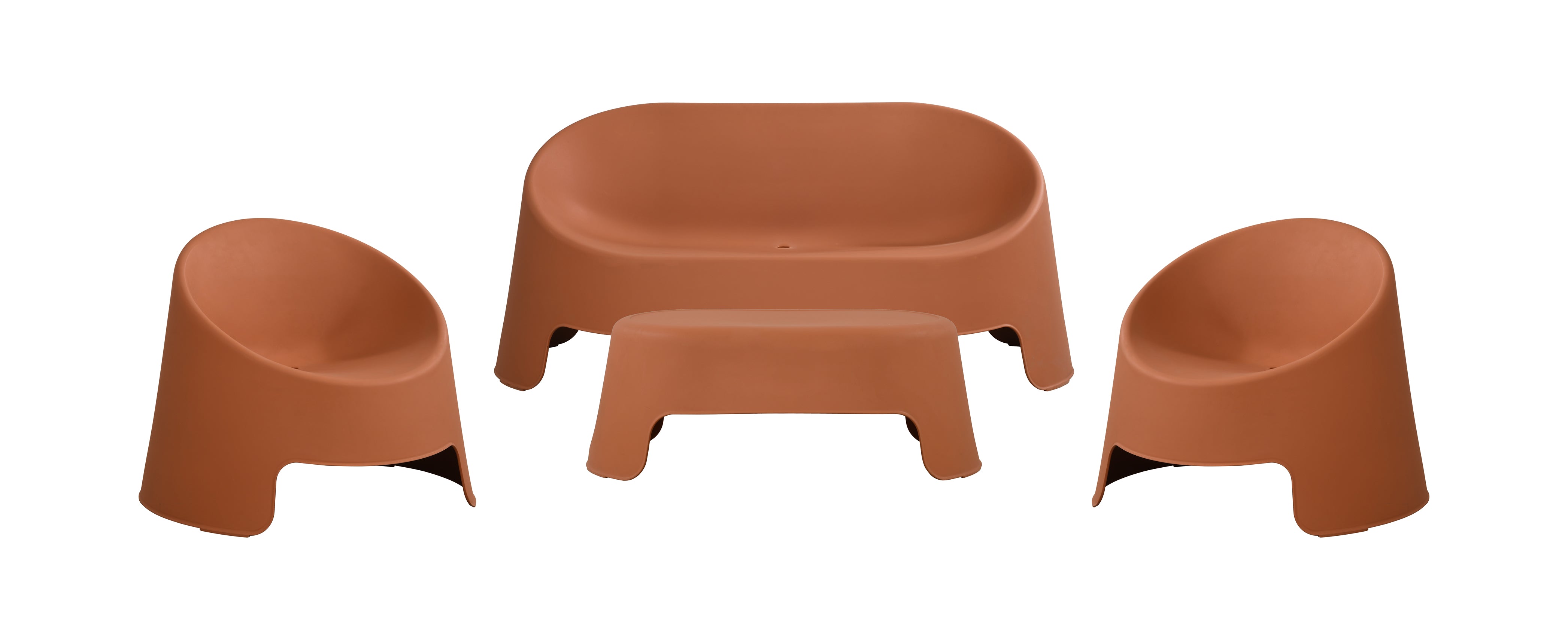 Santino 4 Pcs Outdoor Sofa Set - Peach