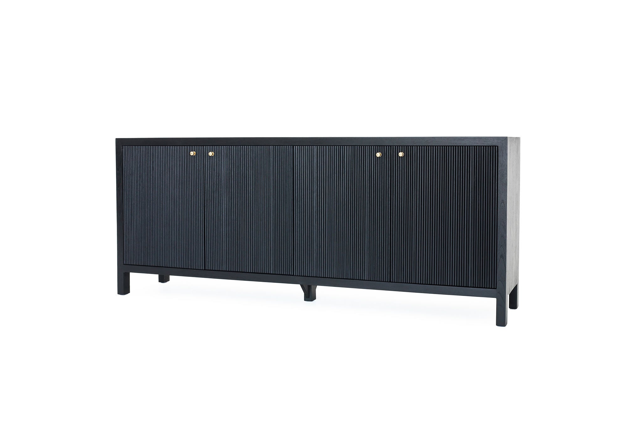 Audrey 4 Door Sideboard - Black
