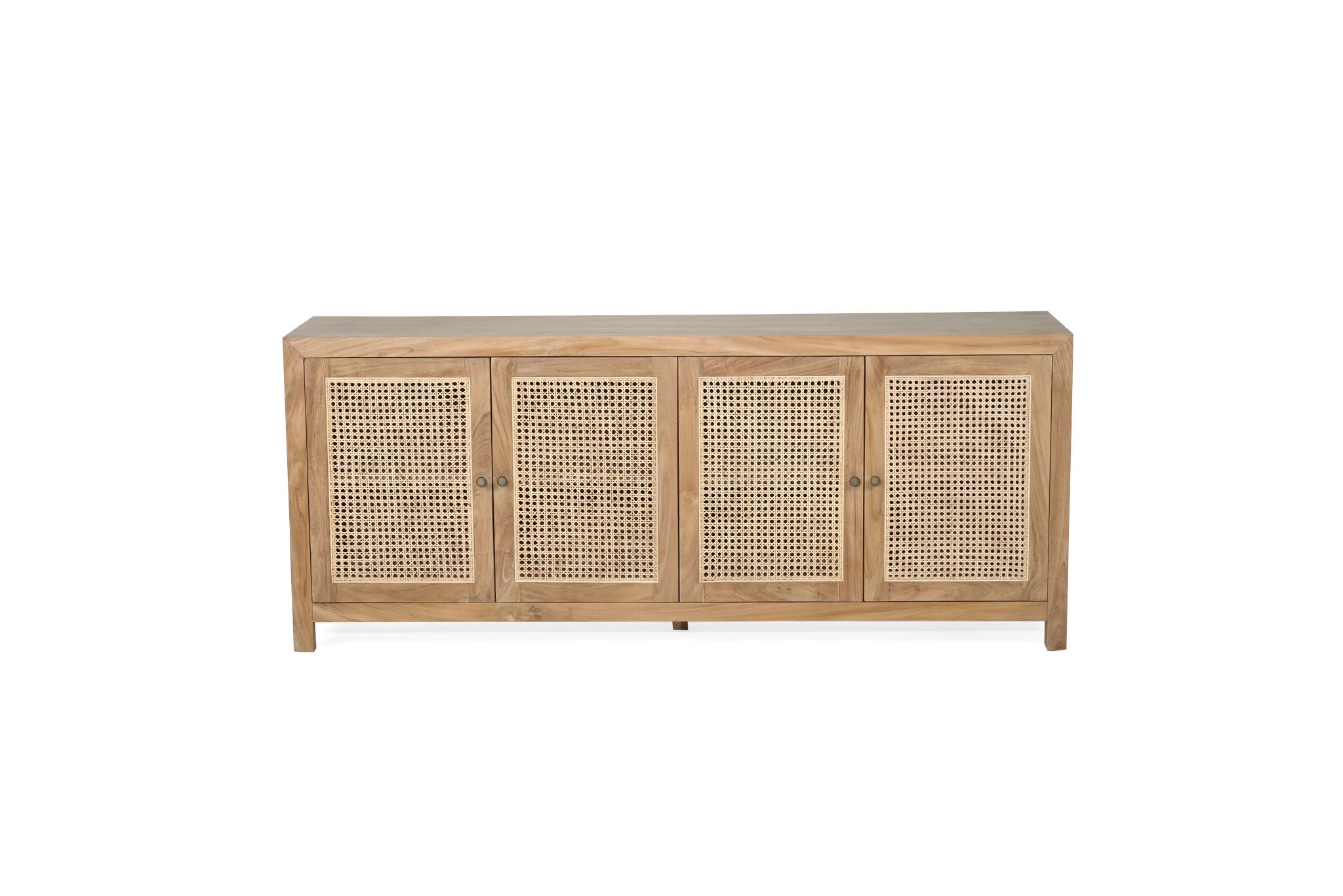Charlie 4 Door Sideboard 200cm - Natural