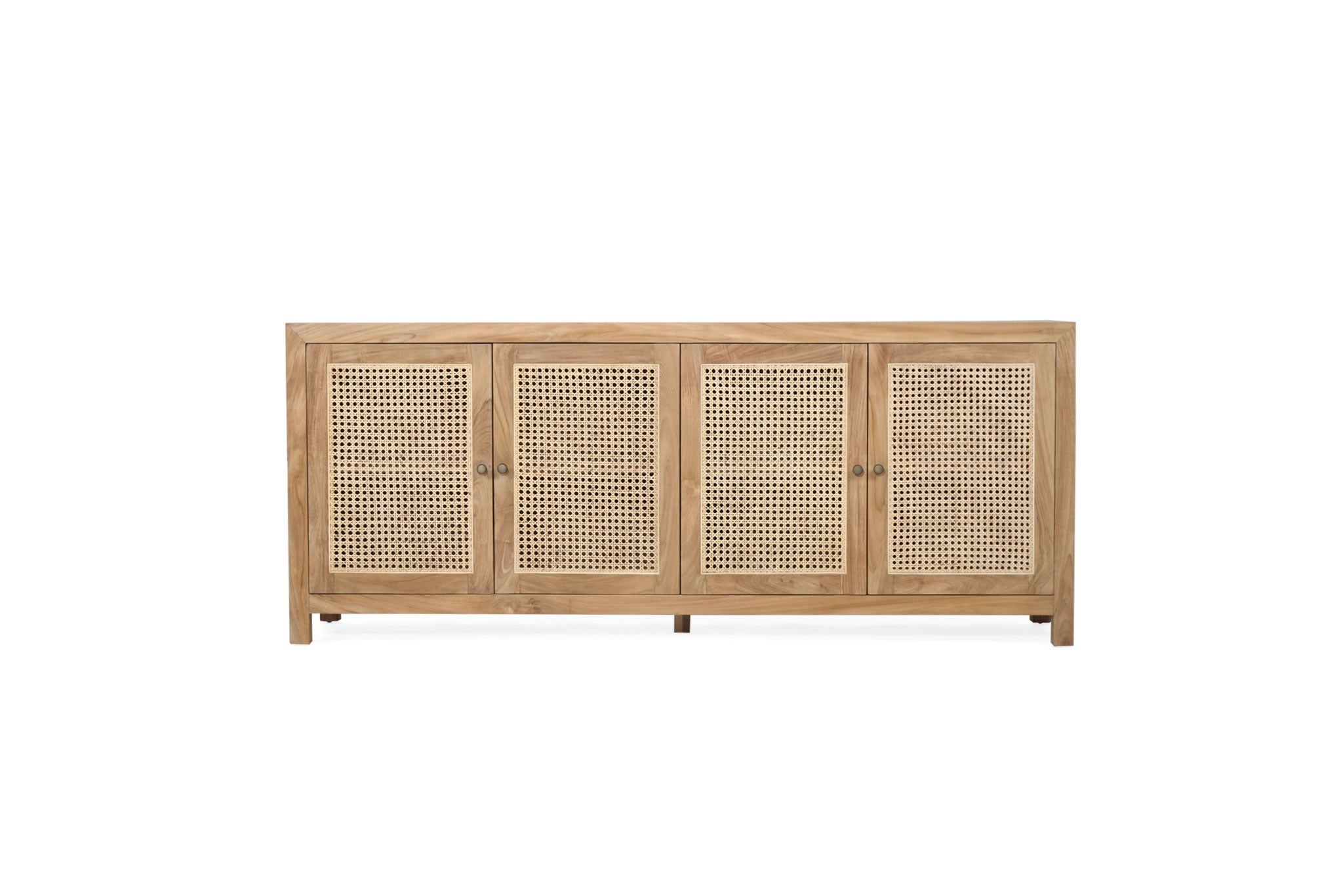 Charlie 4 Door Sideboard 200cm - Natural