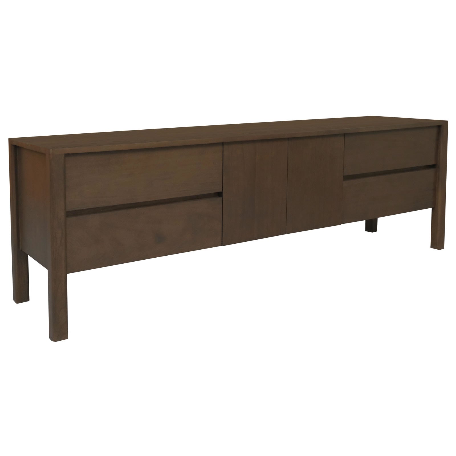 Adelle 2 Door 4 Drawer Entertainment Unit - Walnut